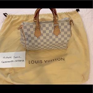 Louis Vuitton Speedy 25 Damier Azur